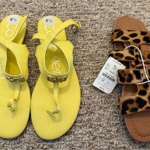 Calvin Klein Vibrant Yellow Sandals